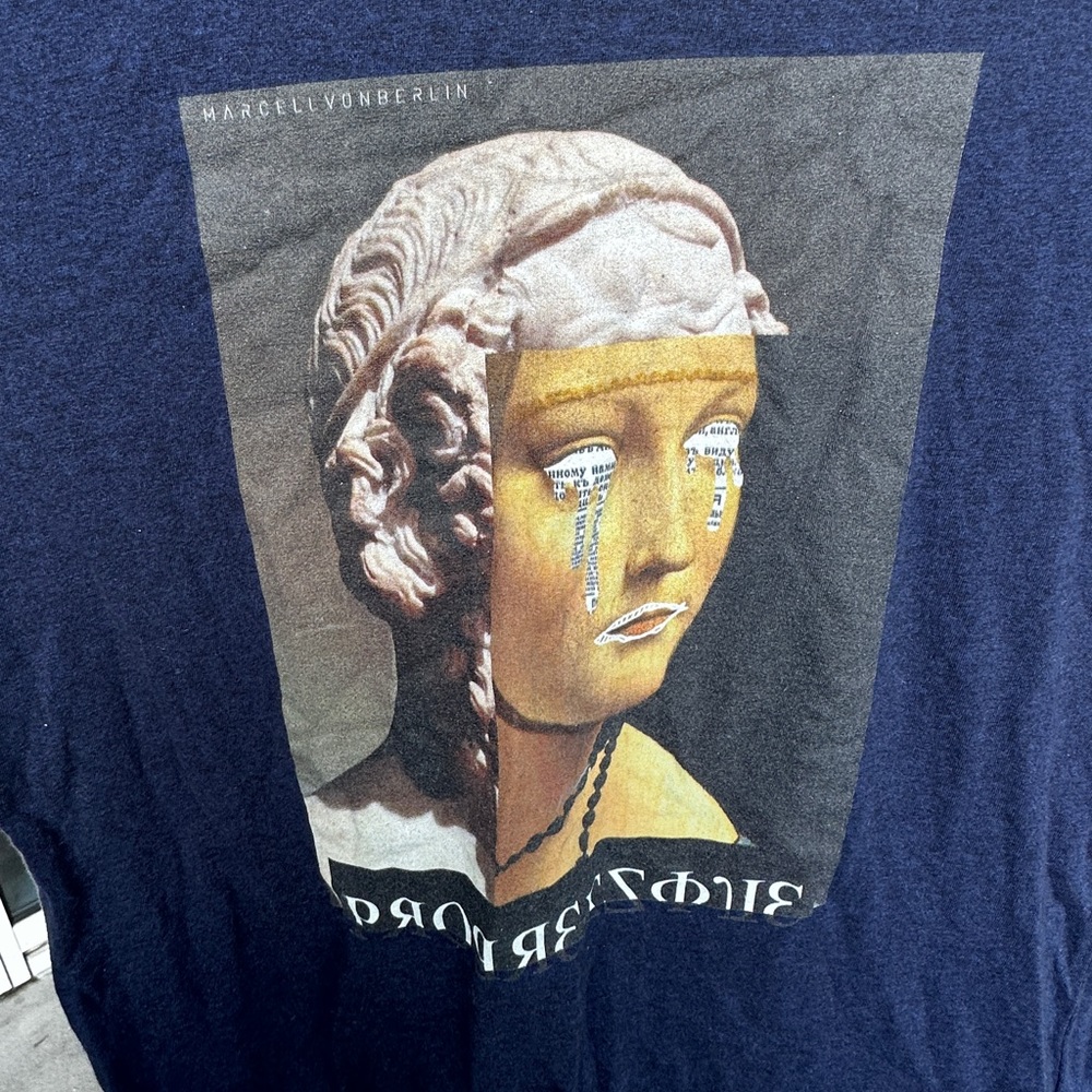 Graphic Art Designer SM T-Shirt Navy Blue Marcell Von Berlin